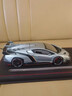 RWTW車(chē)模蘭博基尼毒藥汽車(chē)模型收藏擺件送男孩18歲成人禮生日禮物 蘭博基尼跑車(chē)【銀】+皮質(zhì)防塵罩 曬單實(shí)拍圖