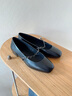 愛(ài)步（ECCO）芭蕾舞鞋女 時(shí)尚牛皮瑪麗珍方頭低跟淺口單鞋平底鞋 舞悅234333 黑色23433301001（牛皮革） 38 曬單實(shí)拍圖