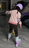 小狀元兒童輪滑鞋6-12歲溜冰鞋全閃尺碼可調節體育課適用開(kāi)學(xué)季禮物紫M 曬單實(shí)拍圖