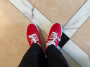 VANS范斯官方 經(jīng)典款Authentic正紅色經(jīng)典個(gè)性帆布鞋 紅色 38 曬單實(shí)拍圖