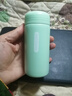 【全網(wǎng)爆款】迷你口袋保溫杯304不銹鋼水杯便攜可愛(ài)水杯女生 淡青色 150ml 曬單實(shí)拍圖