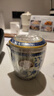 兮元記青花汝窯旅行茶具套裝陶瓷便攜式單人茶具滿(mǎn)花描金琺瑯彩快客杯 繁花米黃汝窯天福祥云快客旅行套裝 曬單實(shí)拍圖