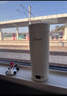 美的（Midea）便攜電熱水杯加熱杯電熱水壺保溫燒水杯350ml迷你旅行出差沖奶泡茶智能恒溫316L不銹鋼MK-DB35X22 曬單實(shí)拍圖
