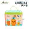 jollybaby兒童布書(shū)認知卡追視彩色看圖識字寶寶早教嬰兒閃卡玩具-水果蔬菜 曬單實(shí)拍圖