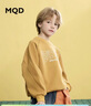 馬騎頓（MQD）男童秋季新款卡通學(xué)院風(fēng)休閑運動(dòng)中大童上衣衛衣 金棕色 120 曬單實(shí)拍圖