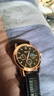 【網(wǎng)紅爆款】商務(wù)腕表石英運動(dòng)表休閑皮帶男女手表 黑色 曬單實(shí)拍圖