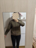 雪中飛外套女連帽新款五明治空氣棉秋冬季拉鏈開(kāi)衫衛衣 卡其    XL 170 曬單實(shí)拍圖