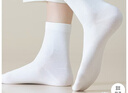 京東京造【100%純棉】6雙女式中筒襪子10A抑菌新疆棉襪休閑女防臭白色 曬單實(shí)拍圖