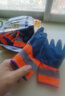 雙星八特 浸膠勞保手套 發(fā)泡滑透氣耐磨乳膠 工地建筑防護12雙 曬單實(shí)拍圖