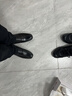 3515強人正裝鞋男三接頭皮鞋商務(wù)休閑頭層牛皮套腳款男鞋 黑色 43  曬單實(shí)拍圖