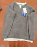 馬克華菲毛衣男春秋季套頭上衣針織衫舒適戶(hù)外運動(dòng)打底衫 精紡灰 XL 曬單實(shí)拍圖
