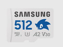 三星（SAMSUNG）512GB TF(MicroSD)內存卡 A2 U3 V30 4K 兼容switch無(wú)人機運動(dòng)相機 索尼克游戲存儲卡 讀180MB/s 曬單實(shí)拍圖