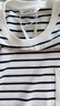 Olrain歐芮兒條紋長(cháng)袖T恤女裝春設計感口袋刺繡上衣 條紋（升級款） XL 曬單實(shí)拍圖