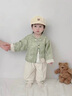 G.duck小黃鴨嬰兒衣服滿(mǎn)月寶寶周歲禮服春秋季中國風(fēng)漢服兒童分體套裝 淺綠色 90 尺碼1~2歲【 80-90cm】cm 曬單實(shí)拍圖