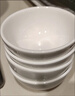 潔雅杰陶瓷碗中式白瓷小碗家用4.5英寸米飯碗喝湯碗面碗套裝10只裝 曬單實(shí)拍圖