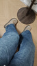 京東京造牛仔褲女2026春季闊腿褲垂感時(shí)尚寬松女士長(cháng)褲子女裝 中藍M 曬單實(shí)拍圖