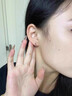 戚小米s999純銀耳環(huán)女耳圈耳骨釘養耳洞耳骨環(huán)高級感素圈耳扣耳釘耳飾男 999足銀8mm耳環(huán)一對 【適合耳骨佩戴】 曬單實(shí)拍圖