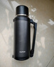 蘇泊爾（SUPOR）保溫壺316L不銹鋼大容量72小時(shí)保溫水壺戶(hù)外便攜熱水瓶車(chē)載暖壺 儒雅黑2L約4斤水【316L不銹鋼+背帶+茶濾】 曬單實(shí)拍圖