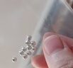 御邪銀珠散珠DIY飾品串珠手工寶寶銀飾珠子足金999珠子手串配飾 銀珠約0.26g 曬單實(shí)拍圖