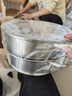 炊大皇304不銹鋼三層蒸鍋家用復合底湯鍋蒸饅頭包子可視可立高拱蓋30cm 曬單實(shí)拍圖