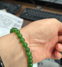 豆蔻時(shí)光收藏級6mm和田玉碧玉手鏈高水頭無(wú)黑玉石手串生日禮物男女士款 曬單實(shí)拍圖