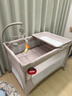 優(yōu)樂(lè )博（ULOP）嬰兒床可折疊可移動(dòng)0-3歲寶寶床多功能嬰兒床可升降嬰兒拼接床 尿布臺嬰兒床二合一搖籃搖搖床 一鍵折疊床豪華款 嬰兒用品實(shí)用新生兒見(jiàn)面禮物便攜折疊嬰兒床 曬單實(shí)拍圖