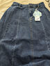 茵曼（INMAN）100%純棉法式牛仔半身裙2026夏女裝新款氣質(zhì)顯瘦中高腰A字裙子 牛仔藍 S 曬單實(shí)拍圖