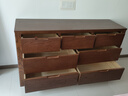 源氏木語(yǔ)全實(shí)木橡木五斗柜收納七斗柜臥室客廳家具電視柜簡(jiǎn)約抽屜儲物柜子 【2】胡桃色七斗柜135*40*75.5cm 整裝 曬單實(shí)拍圖