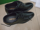 卡帝樂(lè )鱷魚(yú)男鞋商務(wù)正裝皮鞋男士真皮休閑軟底軟面系帶加絨內增高結婚鞋 XQLQHH3668黑色6厘米增高款 39 曬單實(shí)拍圖