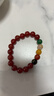 金石靈天然紅瑪瑙手串男女五路財神水晶手鏈本命年送男生女生生日禮物 曬單實(shí)拍圖