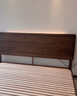 源氏木語(yǔ)實(shí)木床高床頭大板床黑胡桃木大床家用懸浮床床頭可調大板床1.8*2m 曬單實(shí)拍圖