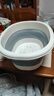 五月花折疊盆大號洗臉盆38CM1個(gè)家用出差宿舍便攜式可折疊洗菜盆洗腳盆 曬單實(shí)拍圖