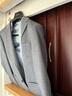 雅戈爾西服男士?jì)?yōu)質(zhì)羊毛混紡含桑蠶絲西服舒適挺括男士單西2025新品合款 淺灰色VXXX225142EMY 180A 180/100A （推薦80-85公斤） 曬單實(shí)拍圖