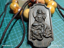 頂妃（DING FEI）越南沉香木吊墜雕掛件觀(guān)音如來(lái)小掛件工藝品吊墜車(chē)載掛件裝飾 普賢觀(guān)音 A09-202 曬單實(shí)拍圖