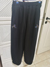 幻走（MOVEUP）2025冬季新款.FUN系列松緊腰繡花織嘜加絨休閑直筒褲女 夜黑 S 曬單實(shí)拍圖