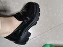 百麗女樂(lè )福鞋女英倫小皮鞋通勤單鞋JD007CM5 黑色-亮面 36 曬單實(shí)拍圖