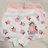 北極絨4條裝兒童內褲女童發(fā)育期純棉女孩學(xué)生10A抑菌平角短褲寶寶中大童 曬單實(shí)拍圖