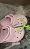 CROCS卡駱馳貝雅卡駱班兒童洞洞鞋沙灘涼鞋男童女童拖鞋/207018/207019 芭蕾粉/糖果粉-6TG 31 (190mm) 曬單實(shí)拍圖