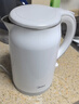 美的（Midea）電熱水壺養生母嬰級316L內膽雙層無(wú)縫一體家用燒水壺1.7L大容量自動(dòng)智能斷電泡茶 SH17M301PRO 曬單實(shí)拍圖