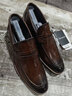 Bolomido奢侈高端品牌高檔皮鞋男秋季新款英倫風(fēng)套腳軟底輕便商務(wù)休閑高級 棕色 41 曬單實(shí)拍圖