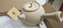 九土陶瓷側把煮茶壺提梁壺日式復古風(fēng)耐溫泥茶壺家用圍爐煮茶可明火 矮款米白煮茶壺 曬單實(shí)拍圖