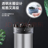 若煙（Ruoyan）帶水箱煙灰缸防飛灰防煙味創(chuàng  )意家用車(chē)載漏斗帶蓋個(gè)性不銹鋼煙缸銀 曬單實(shí)拍圖