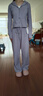 香影運動(dòng)休閑紫色套裝女2026春季新款超好看連帽衛衣長(cháng)褲子兩件套 灰紫 M 曬單實(shí)拍圖