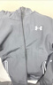 安德瑪（Under Armour）童裝春季兒童針織外套連帽上衣休閑運動(dòng)服男大童綜訓服244124103 淺灰 160 曬單實(shí)拍圖