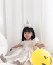 G.duck小黃鴨女童連衣裙春秋款兒童生日禮服裙子花童女寶寶公主裙女孩衣 白色 90 尺碼1~2歲【 80-90cm】 曬單實(shí)拍圖
