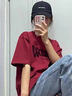 艾漫登短袖t恤男款2026夏季新款打底衫重磅美式純棉衣服寬松半袖T體恤潮 酒紅色 XL 115-140斤加購優(yōu)先發(fā)貨 曬單實(shí)拍圖