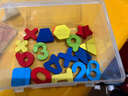 木制數字字母幾何圖形積木手抓板玩具 兒童英文早教拼板 拼圖板-數字款-1板（塑封裝） 無(wú)規格 曬單實(shí)拍圖
