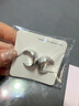 DAISY DREAM銀色金屬拉絲耳釘女2026新款爆款小眾獨特耳環(huán)輕奢高級感氣質(zhì)耳飾 銀色拉絲耳環(huán) 曬單實(shí)拍圖