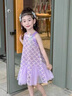 G.duck小黃鴨美人魚(yú)公主裙女童連衣裙夏季兒童裙子女孩夏裝掛脖裙網(wǎng)紗裙 紫色 90 碼建議9個(gè)月-1歲20-25斤cm 曬單實(shí)拍圖