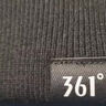 361°針織帽子春秋男加絨防寒滑雪騎行護耳保暖帽加厚毛線(xiàn)帽女 曜石黑 曬單實(shí)拍圖
